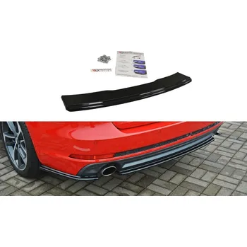 Auto-moto Splitter zadní, prostřední Audi A4 B9 S-Line 15- carbon look