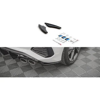 Tuning Splittery zadní boční V.2 Audi S3 8Y černý lesklý plast