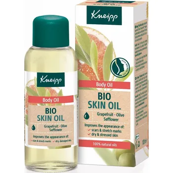 Tělový olej Kneipp Grapefruit Olive Safflower regenerační olej na strie Bio 100 ml