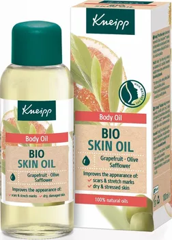 Tělový olej Kneipp Grapefruit Olive Safflower regenerační olej na strie Bio 100 ml
