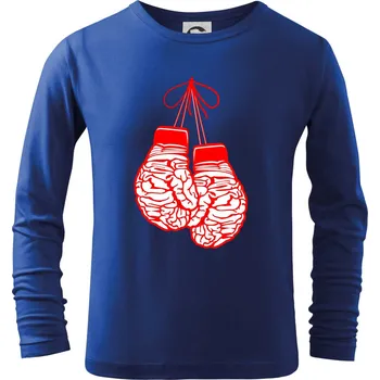 Chlapecké tričko Brain Gloves - Triko dětské Long Sleeve - 122 cm/6 let ( Královská modrá )