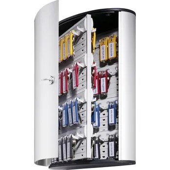 Skříňka na klíč Schránka na klíče z hliníku s 72 háčky včetně 6 přívěsků na klíče