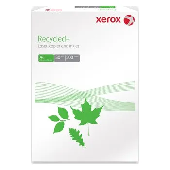 Kancelářský papír Bílý recyklovaný papír Xerox Recycled +, A3, 80 gsm, 500 listů, bělost 80%