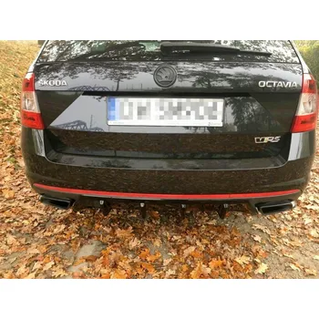 Autodíl Difuzor zadního nárazníku V.1 Škoda Octavia RS Mk3 černý lesklý plast