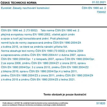 ČSN EN 1990 ed. 2 - Eurokód: Zásady navrhování konstrukcí - Tisk
