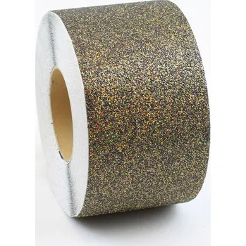 Lepicí páska Vodorovné podlahové protiskluzové značení, zlaté, extrahrubé, role 100 mm x 18,3 m