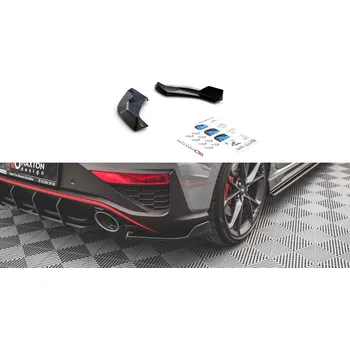 Auto-moto Splittery zadní boční V.3 Hyundai I30 N Hatchback Mk3 Facelift černý lesklý plast