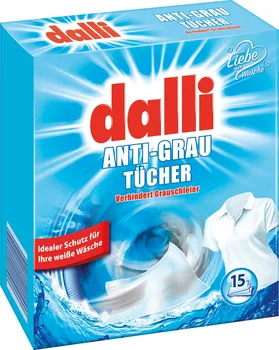 Odstraňovač skvrn Dalli Ubrousky proti zapírání bílého prádla 15 ks