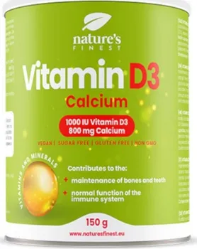 Nutrisslim Nature's Finest Vitamín D3 1000iu + vápník 800 mg 150 g
