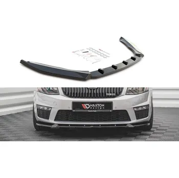 Autodíl Spojler pod nárazník lipa V.3 Škoda Octavia RS Mk3 černý lesklý plast