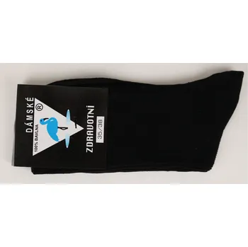 Dámské ponožky UNI Dámské bavlněné zdravotní ponožky Velikost: 39 - 42, Barva: černá