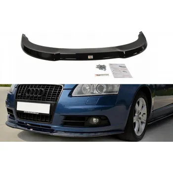 Nárazník Spojler pod nárazník lipa Audi A6 C6 S-Line Před faceliftem carbon look