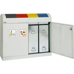 Systém na tříděný odpad, samozhášecí nádoby, 4 x 45 litrů