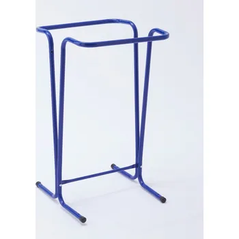 Odpadkový koš Stojan s držákem na 120litrové pytle na odpad, modrý