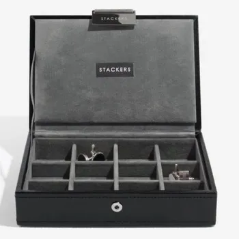 Šperkovnice Stackers Cufflink Box Black 73184