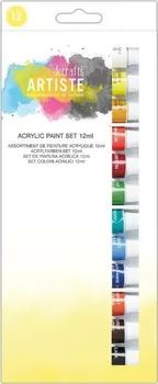 Vodová barva Docrafts Artiste akrylové barvy sada 12 ml 12 ks