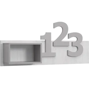 police Police číslice dub bílý/moca NUMERO