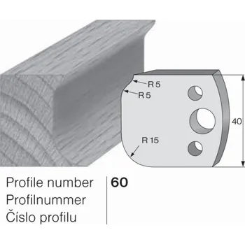 Omezovač do frézovací hlavy č. 60 40 x 4 mm PILANA