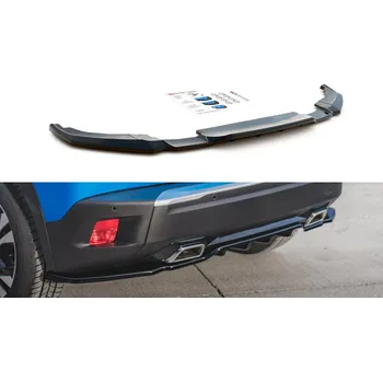 Karosérie Spoiler zadního nárazníku Peugeot 2008 Mk2 se žebry černý lesklý plast