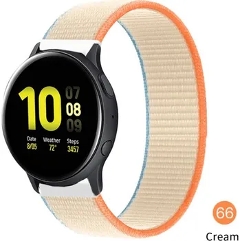 Příslušenství k chytrým hodinkám Nylonový Pásek Na Hodinky 20 Mm - Řemínek Varianta: Cream 66