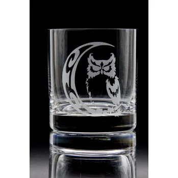 Sklenice 2x Sklenice Whisky 280 ml - motiv Sova, Vyberte variantu nápojového skla s tímto motivem Lara 160 ml pivní sklenice