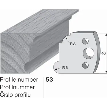 Omezovač do frézovací hlavy č. 53 40 x 4 mm PILANA