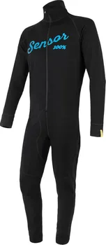 Pánské termo spodní prádlo Sensor Merino DF pánská kombinéza černá