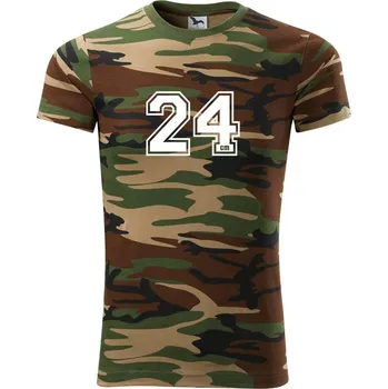 Pánské tričko 24cm - pro borce - Army CAMOUFLAGE - M ( Hnědý maskáč )