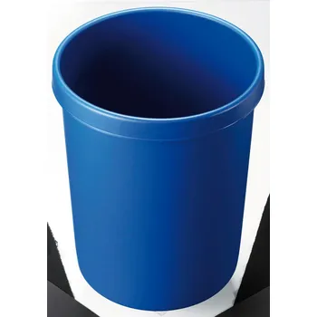 Odpadkový koš Velký koš na papír s úchytem po celém obvodu, objem 45 litrů, modrý