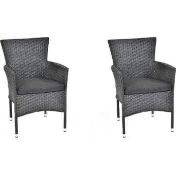 Zahradní lavice Zahradní křeslo IWHOME šedý ratan