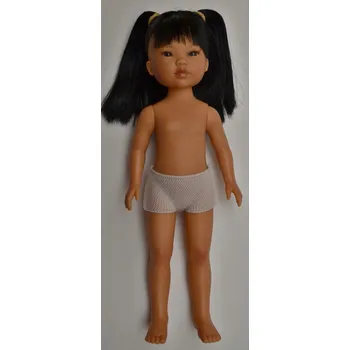 Panenka Realistická panenka Umi bez oblečení od firmy Vestida de Azul (Černé vlasy )