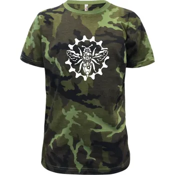 Chlapecké oblečení Vosa rozkres - Dětské maskáčové triko - 122 cm/6 let ( Zelený maskáč )