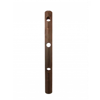 Příslušenství pro plot Dřevěný sloupek - typ OHRADA LUX - v. 150 cm, prům. 14 cm (3x otvor)
