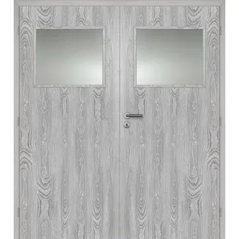 Interiérové dveře Vnitřní dveře 145 cm DOORNITE sklo 1/3 dvoukřídlé