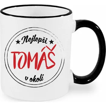 Hrnek - Nejlepší Tomáš v okolí Barva: Černá