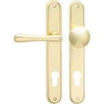 Elegant Cobra interiérové kování Provedení: levá klika/koule - otvor pro FAB klíč PZ-LI, Povrch: mosaz leštěná, lesk - OLV, Rozteč: 90