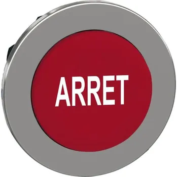 Elektroinstalační materiál SCHN ZB4FL433 Ovládací hlavice stiskací s přesahem, zapuštěné provedení, Rudá, se symbolem