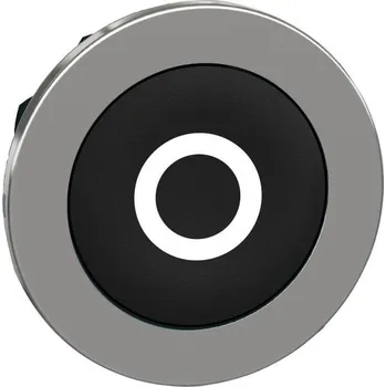 SCHN ZB4FA232 Ovládací hlavice stiskací se symbolem, zapuštěná montáž, Černá