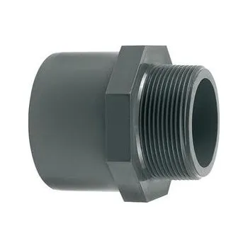 PVC přechodka 50/63x2" M