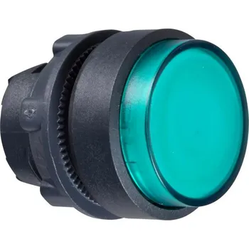 Stavebniny SCHN ZB5AW133 Ovládací hlavice stiskací prosvětlená, s přesahem - zelená