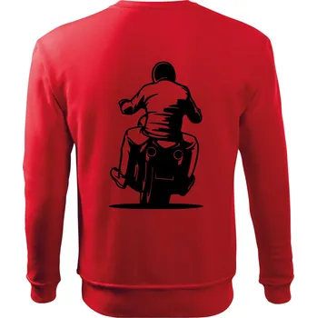 Chlapecké tričko Motorkář na zádech - chopper - Mikina Essential dětská - 146 cm/10 let ( Červená )