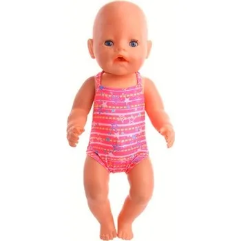 Plavky pro panenku Baby Born či American Girl Varianta: plavky s hvězdičkama