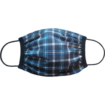 rouška Iris Rouška dvojitá s kapsou vzor Kostka černo-modrá