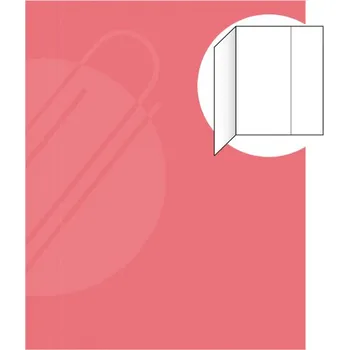 Odkládací mapa s 1 klopou EKO 251 - červená