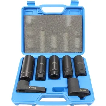 Autodílna Condor hlavice nástrčné 3/8" - 1/2", na lambda sondy, vstřiky a snímače, sada 7 dílů - 100-03320