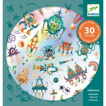 Hračka DJECO Veselé samolepky Vesmírná doprava