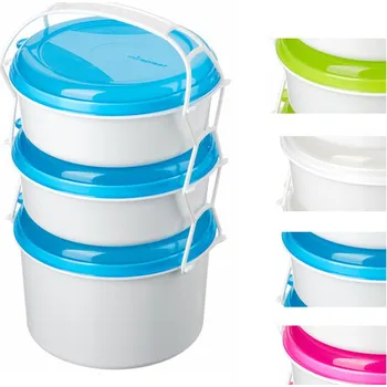 Jídlonosič Jídlonosič MIRAhome plast 2x1 l + 1x2 l mix barev Rychlá expedice, doprava Zdarma od 999 Kč