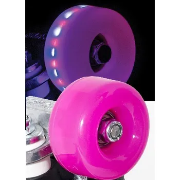 Kolečko k in-line bruslím Rio - Roller Light Up 58mm - Pink Frost (sada 4 koleček)