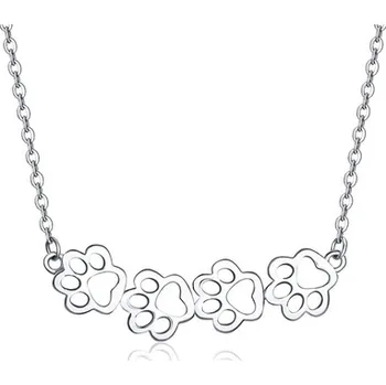 Náušnice B-TOP Náhrdelník "TLAPKY" - STŘÍBRO 925