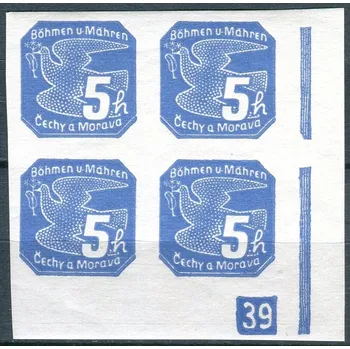 Poštovní známka Protektorát Čechy a Morava (1939) č. NV 2 ** - B. ü. M. - 4-bl - Novinové známky - 39